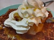 Una foto de masa de waffles