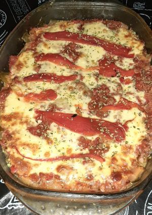 Una foto de Lasagna de tallos de acelga