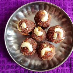A picture of Aliv/ Garden Cress/ Halim seeds Ladoo.