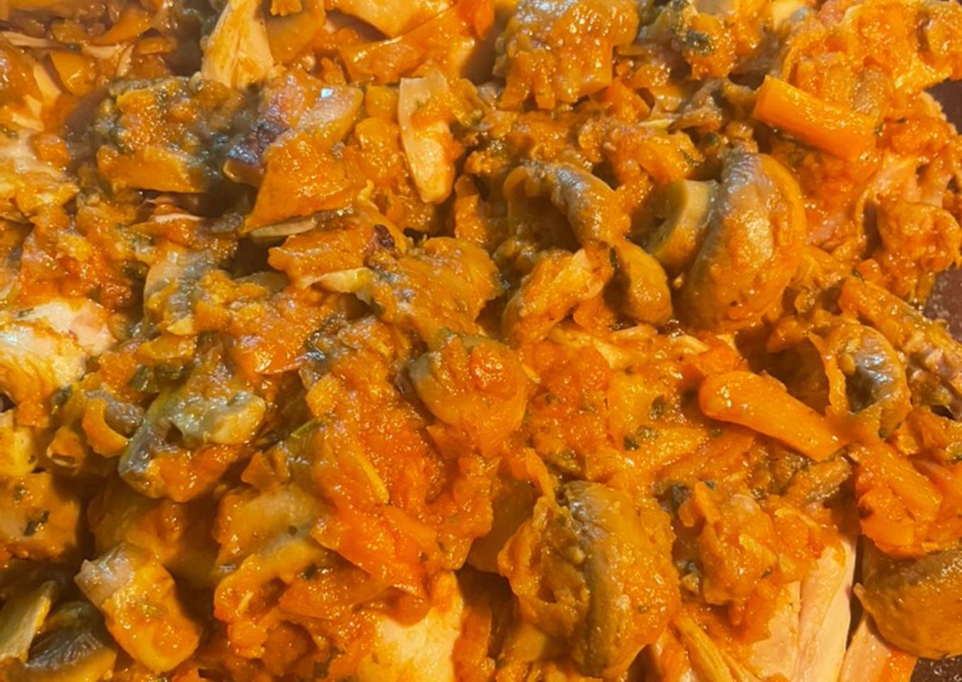 Pollo a la jardinera con champiñones a olla de presión 🫶 super nutritivo!