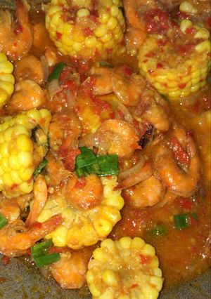 Foto resep Udang Saos Padang Ala Seafood Tenda ❤️
