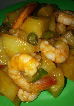Foto resep UDANG KENTANG SAUS PADANG, simpel dan sedap