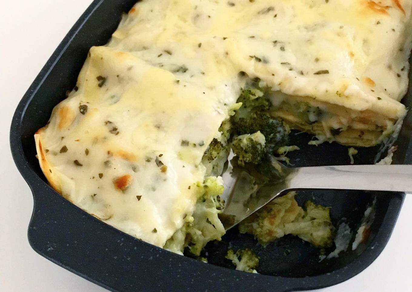Lasagnes brocolis chèvre