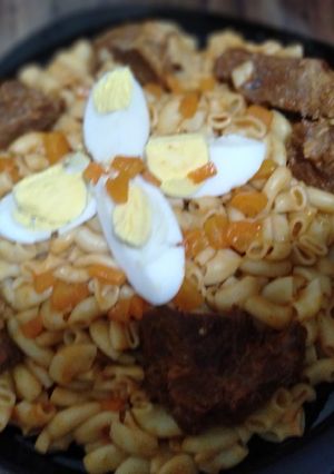 صورة لوصفة معكرونة باللحم 👌🍴