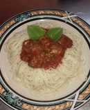 Espaguetti con carne molida