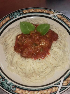 Una foto de Espaguetti con carne molida