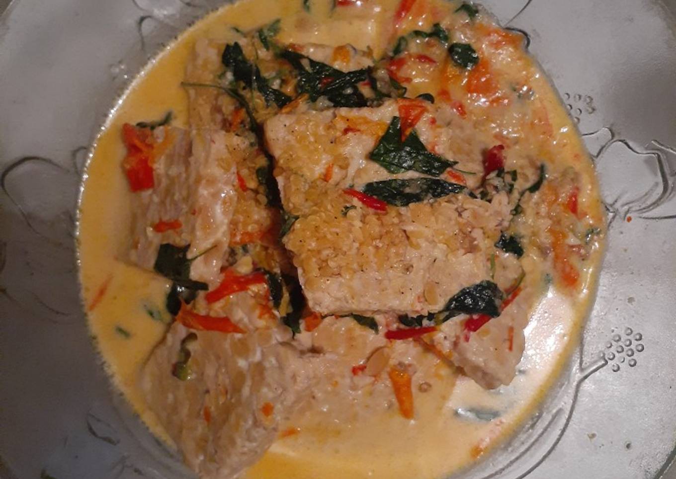Pecel tempe kemangi