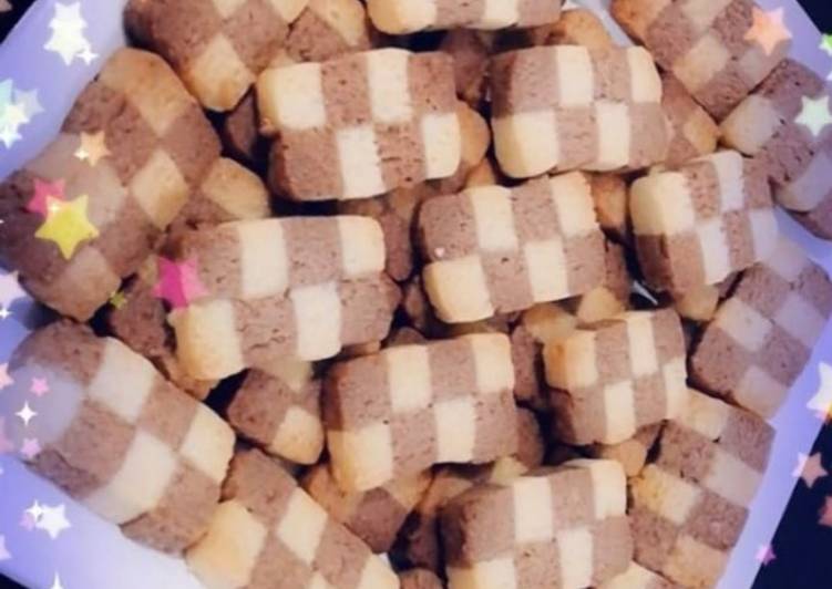 Checker board cookies