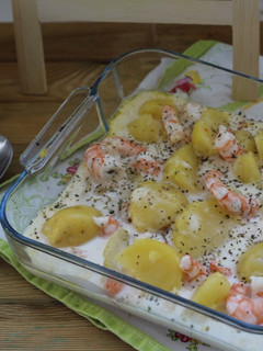 Foto de Batatas gratinadas com camarão