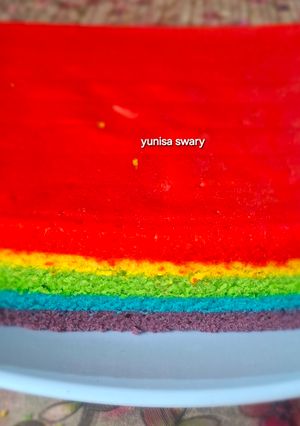Foto resep Rainbow kukus 4 telur