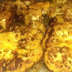 Cauliflower steak A picture of Cauliflower steak.