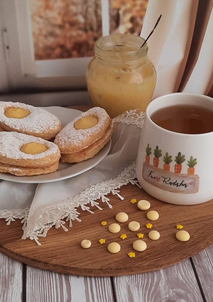 Великоднє печиво з лимонним курдом