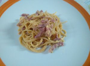 Foto di Spaghetti integrali alla carbonara 😊