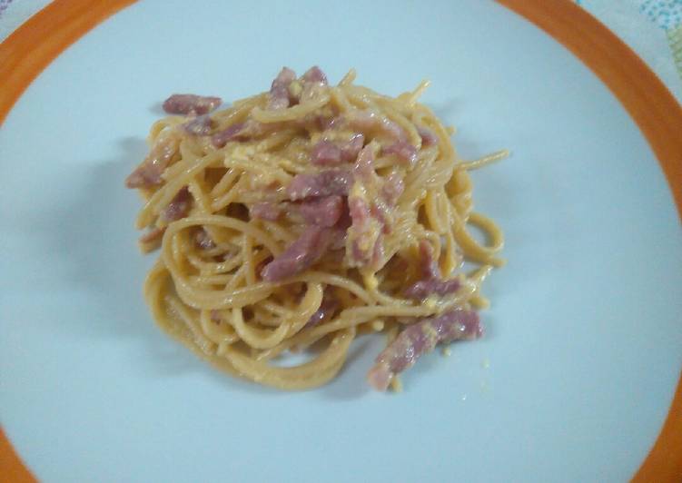 Recetta di Premiato Spaghetti integrali alla carbonara 😊