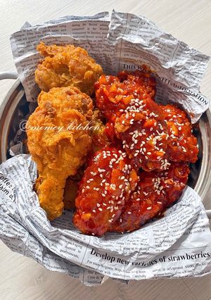 Foto resep 양념 통닭 Korean Spicy Fried Chicken🍗🇰🇷