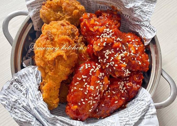 양념 통닭 Korean Spicy Fried Chicken🍗🇰🇷