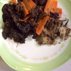 A picture of Baked Cod with veg.