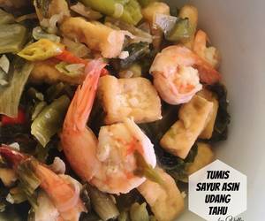 Resep mudah Tumis Sawi Asin Udang Tahu Yummy Mantul