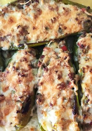 Una foto de Pimientos italianos rellenos