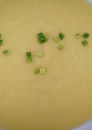 Una foto de Crema de maíz