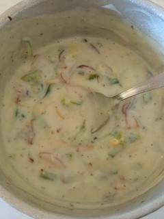 Una foto de Salsa de cebolla y zapallito