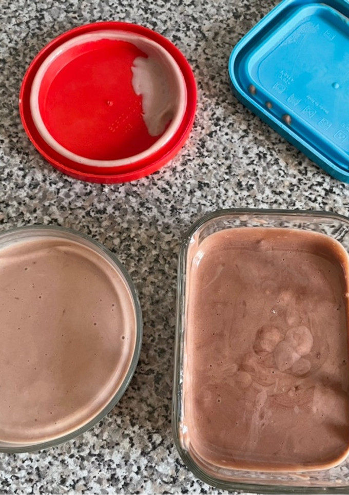 Una foto de Helado fitness de proteínas sabor vainilla