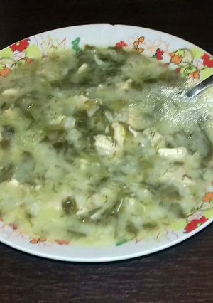 A picture of Chicken Mageiritsa (Greek Easter Soup with Chicken).
