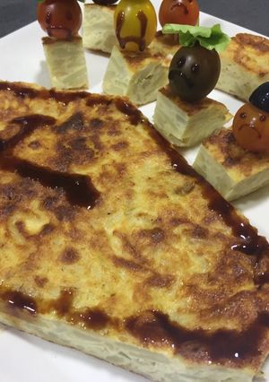 Foto principal de Tortilla de patatas 🥔 para halloween 👻 🎃