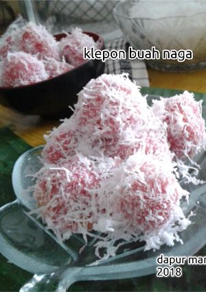 Foto resep Kue Klepon Buah Naga #PR_VivaTalkLife
