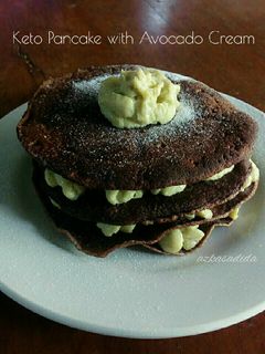 Foto resep Keto Pancake with Avocado Cream