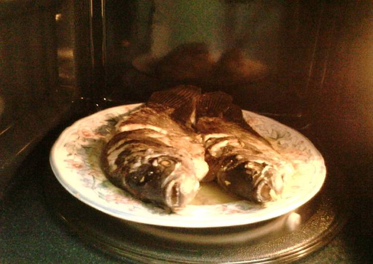 ikan gurame dengan microwave oven