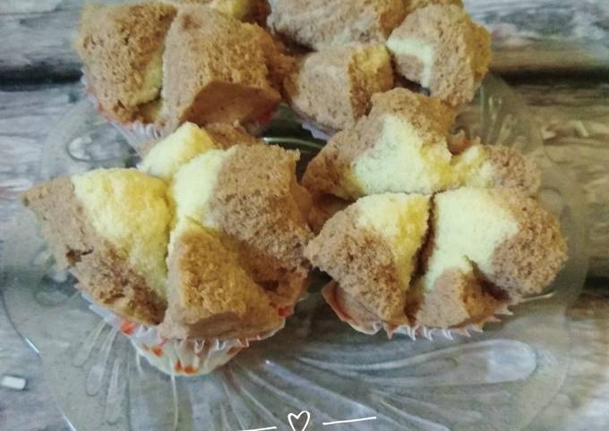 Bagaimana Membuat Bolu kukus Coklat (All in one method), Lezat Sekali