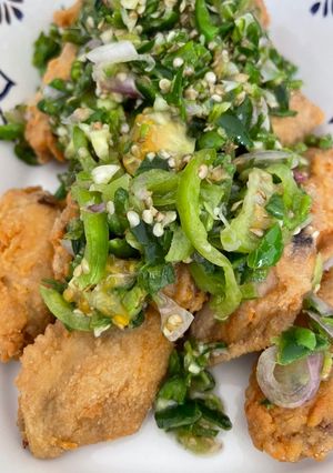 Foto resep Ayam tepung cabe Ijo