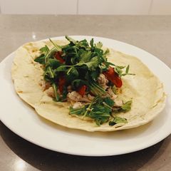 A picture of Shredded Chicken Flatbreads.