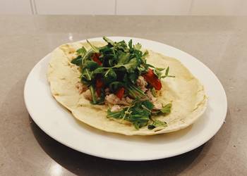 Fresh, Cooking Recipe Shredded Chicken Flatbreads Practical Delicious