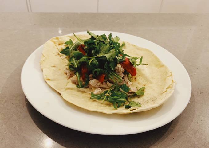 How to Make Super Quick Homemade Shredded Chicken Flatbreads