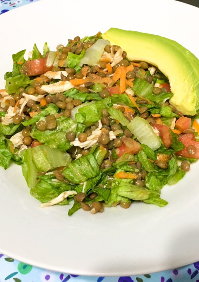 Una foto de Ensalada de lentejas