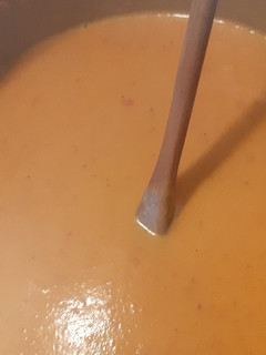 Una foto de Crema de pimientos rojos