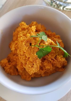 A picture of Bornmann's Vegan Carrot Hummus.