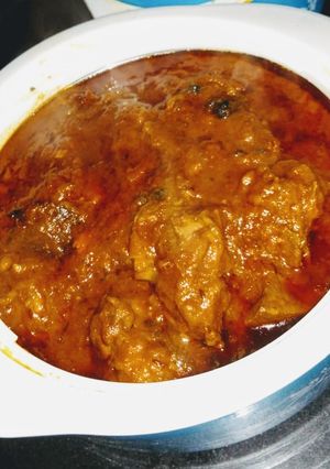 A picture of Mutton Curry.