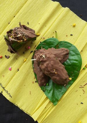 A picture of Chocolate paan.