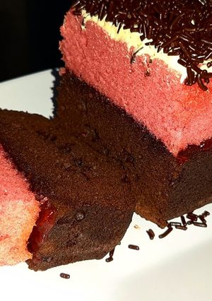 Foto resep Bolu Kukus Strawberry Coklat
