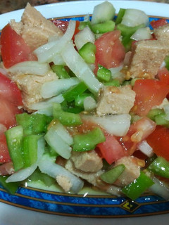 Una foto de Vinagreta de huevas de bacalao