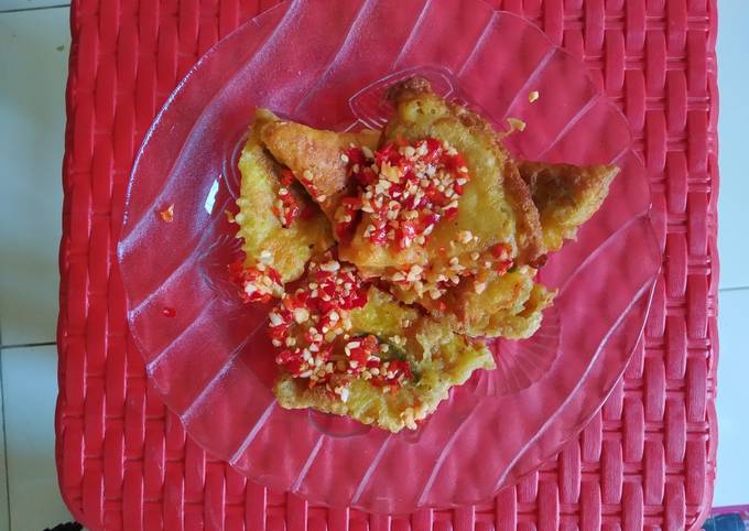 Resep: Telur dadar sambal geprek Irit Untuk Jualan