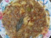 Una foto de papas con mote