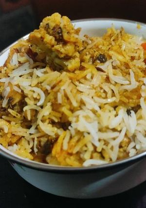 A picture of Veg Dum Biryani.