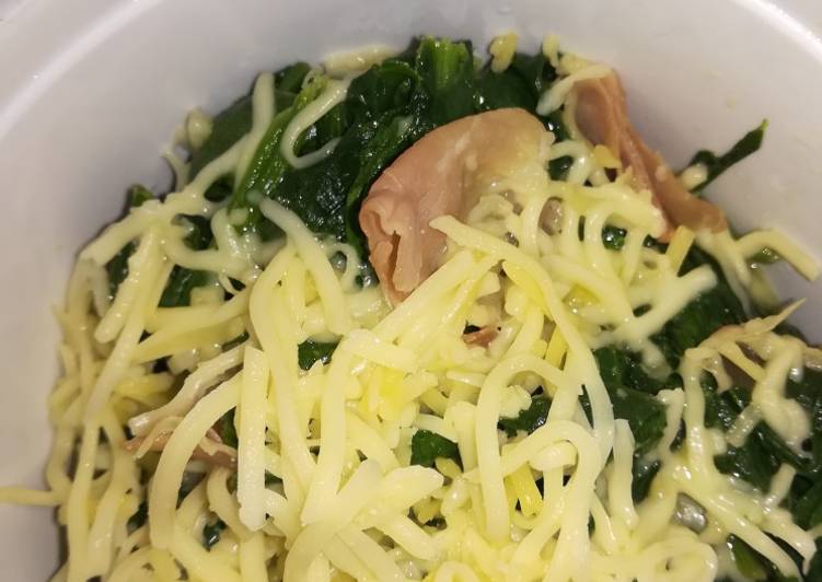 Espinacas con jamón