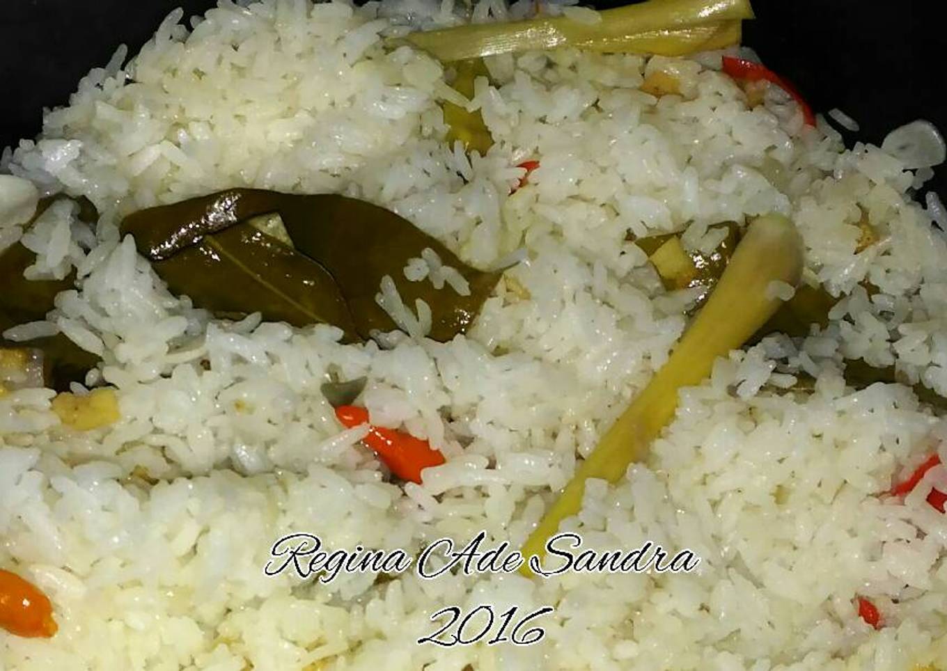 Nasi liwet ala rice cooker sangat simple