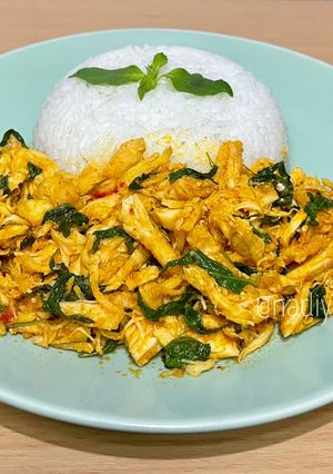 Foto resep Ayam suwir daun kemangi