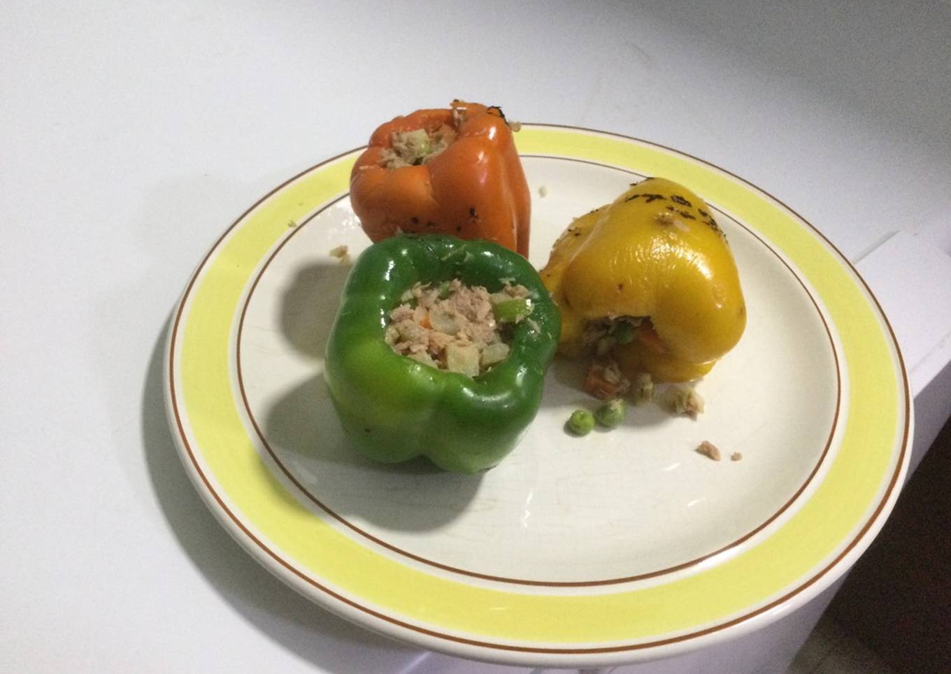 Pimientos rellenos de atún